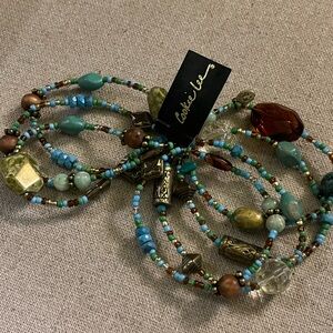 Cookie Lee Multicolor Beaded Bracelet Set